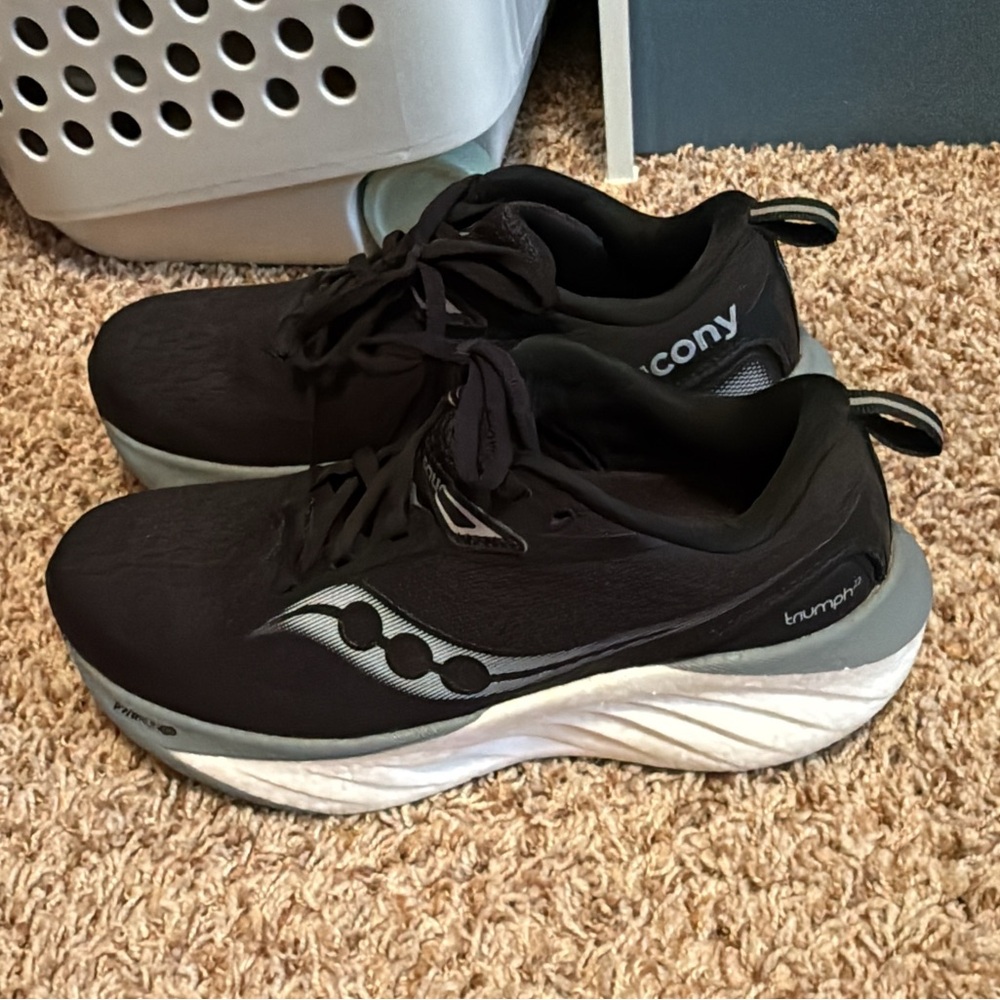 Saucony Black and Gray Athletic Shoes
